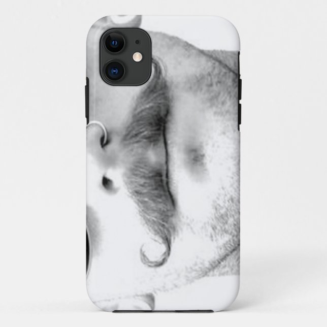 Schnurrbart-Nasen-Ring-Typ-Telefon-Kasten Case-Mate iPhone Hülle (Rückseite)