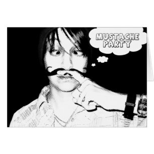 Schnurrbart-Party: Comicen