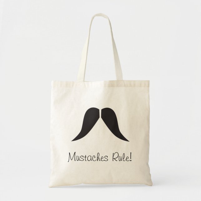Schnurrbart-Regel! - Taschen-Tasche Tragetasche (Vorne)