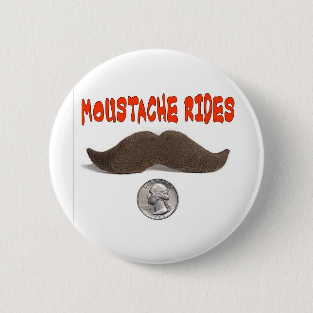 SCHNURRBART REITET 25 CENTS BUTTON (Vorderseite)