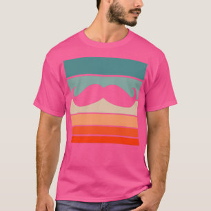 Schnurrbart Retro-Stil Vintage 20 T-Shirt
