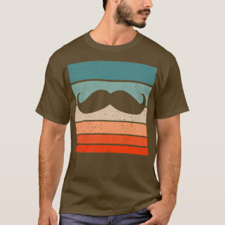 Schnurrbart Retro-Stil Vintage 24 T-Shirt