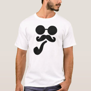 Schnurrbart-Rohr-T - Shirt