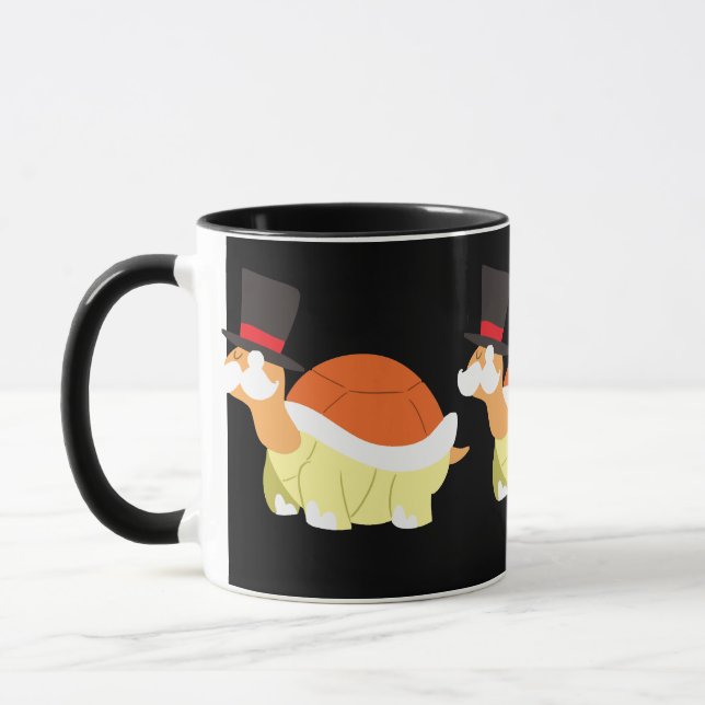 Schnurrbart-Schildkröte Tasse (Links)