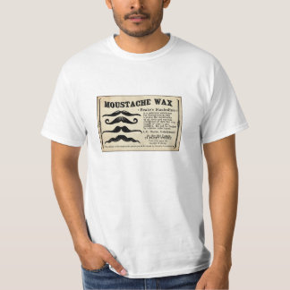 Schnurrbart Schnauzbart-Wachs Herren T-Shirt