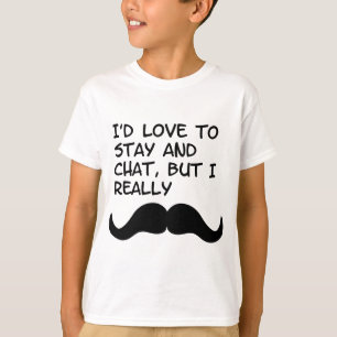 Schnurrbart-Spaß T-Shirt