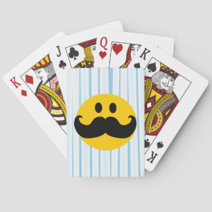 Schnurrbart Spielkarten