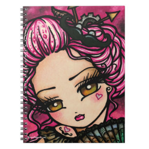 Schnurrbart Steampunk Notizblock