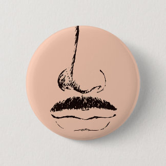 Schnurrbart-Surrealist-Pinback Button