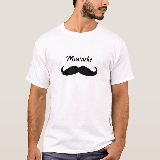 Schnurrbart. T-Shirt (Vorderseite)