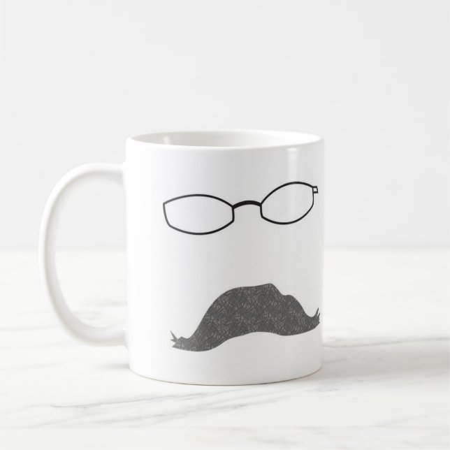 Schnurrbart-Tasse Tasse (Links)
