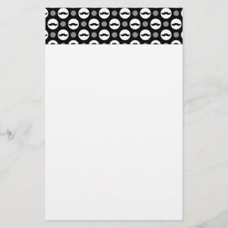Schnurrbart-Tupfen-Briefpapier Briefpapier