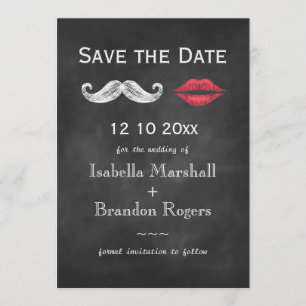 Schnurrbart u. Lippen Save the Date