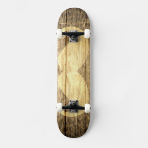 Schnurrbart Vintage Holz #2 Skateboard