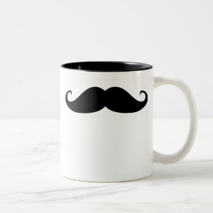 Schnurrbart! Zweifarbige Tasse