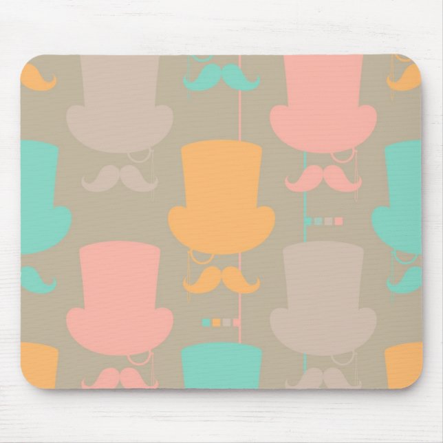 Schnurrbartmuster 2 mousepad (Vorne)