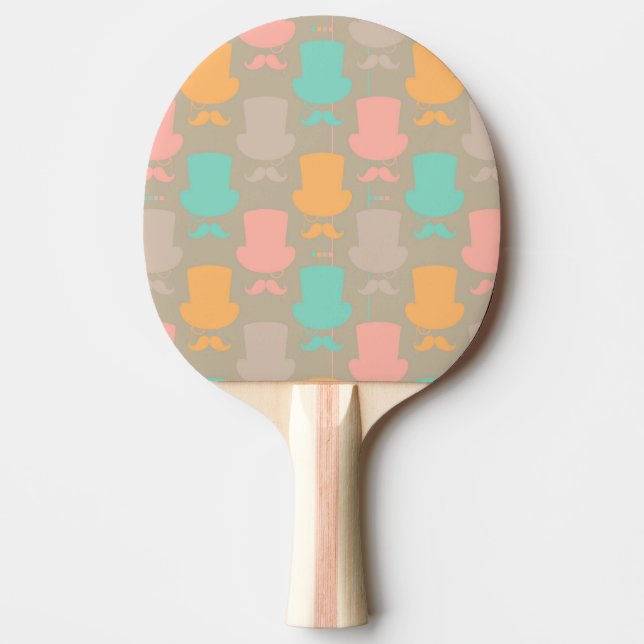 Schnurrbartmuster 2 tischtennis schläger (Vorderseite)
