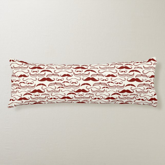 Schnurrbartmuster, Retro Art 3 Seitenschläferkissen (Vorderseite)