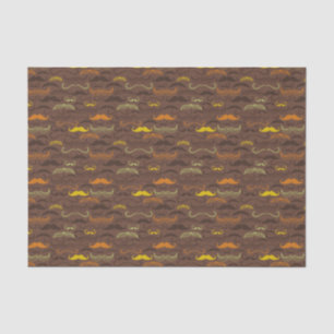 Schnurrbartmuster, Retro Art 5 Seidenpapier