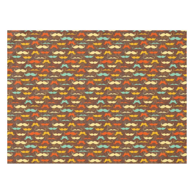 Schnurrbartmuster Tischdecke (Vorderseite (Horizontal))