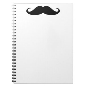 Schnurrbartnotizbuch Notizblock