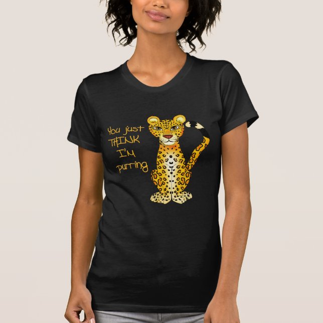 Schnurrendes Jaguar T-Shirt (Vorderseite)