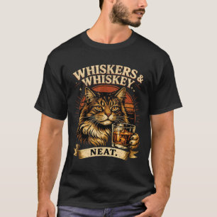 Schnurrhaare und ordentlich lustiger Katzenliebhab T-Shirt