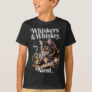 Schnurrhaare und ordentlich lustiger Katzenliebhab T-Shirt
