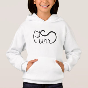 Schnurrtypografie SCHWARZ Hoodie