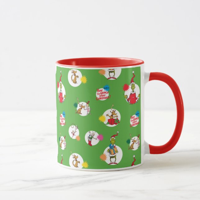 Schnürsenkel | Christmas Dot Pattern Tasse (Rechts)