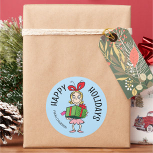 Schnürsenkel Cindy-Lou Who Weihnachtsgeschenkm Runder Aufkleber