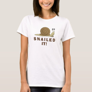 Schnürsenkel Es Niedliche Funny Retro Snail T-Shirt