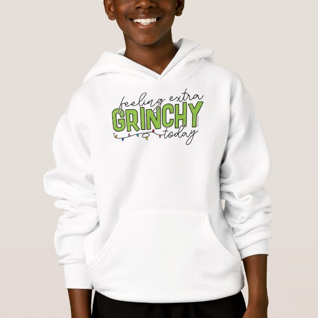 Schnürsenkel | Gefühl Extra grinchy Heute 2 Hoodie (Vorderseite)