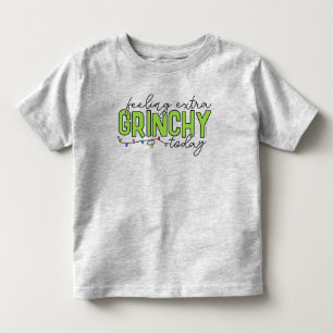 Schnürsenkel Gefühl Extra grinchy Heute 2 Kleinkind T-shirt