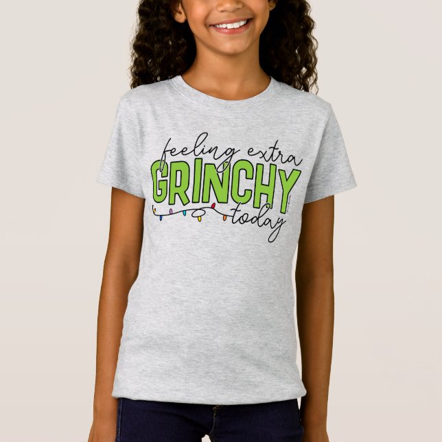 Schnürsenkel | Gefühl Extra grinchy Heute 2 T-Shirt (Vorderseite)