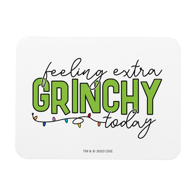 Schnürsenkel | Gefühl Extra Grinchy Heute 4 Magnet (Horizontal)