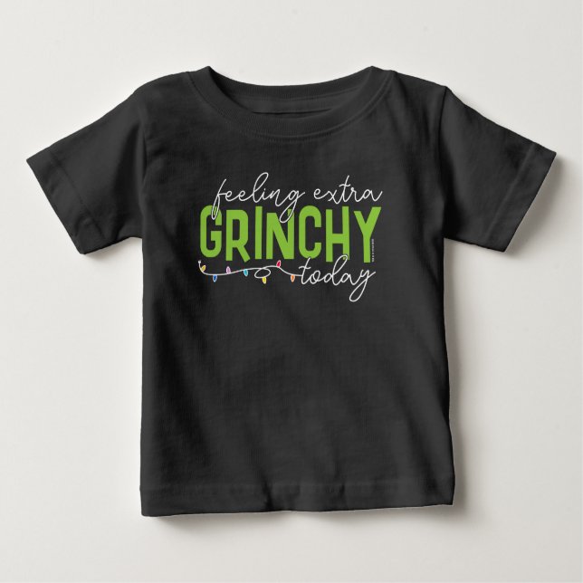 Schnürsenkel | Gefühl Extra Grinchy heute Baby T-shirt (Vorderseite)