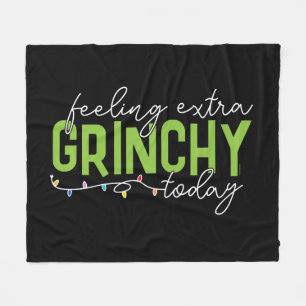 Schnürsenkel   Gefühl Extra Grinchy heute Fleecedecke