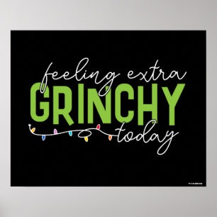 Schnürsenkel   Gefühl Extra Grinchy heute Poster