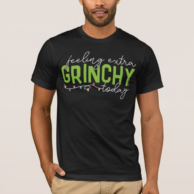 Schnürsenkel | Gefühl Extra Grinchy heute T-Shirt (Vorderseite)