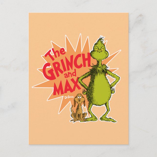 Schnürsenkel | Grinch & Max Sternexplosion Postkarte (Vorderseite)
