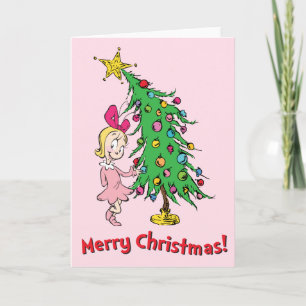 Schnürsenkel Ich war Cindy-Lou, der gut war Feiertagskarte