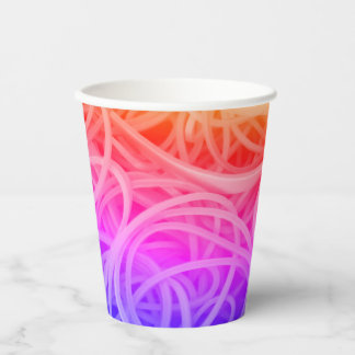 Schnürsenkel im Hippy-Chic 8oz Hot/Cold Paper Cup Pappbecher