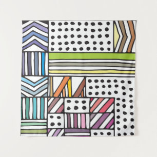 Schnürsenkel Lilac: Nahtlos Vintag Wandteppich
