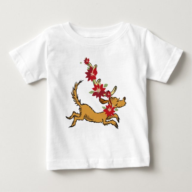 Schnürsenkel | Max Christmas Pointsettia Baby T-shirt (Vorderseite)