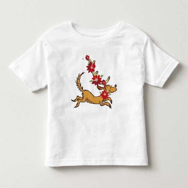 Schnürsenkel | Max Christmas Pointsettia Kleinkind T-shirt (Vorderseite)