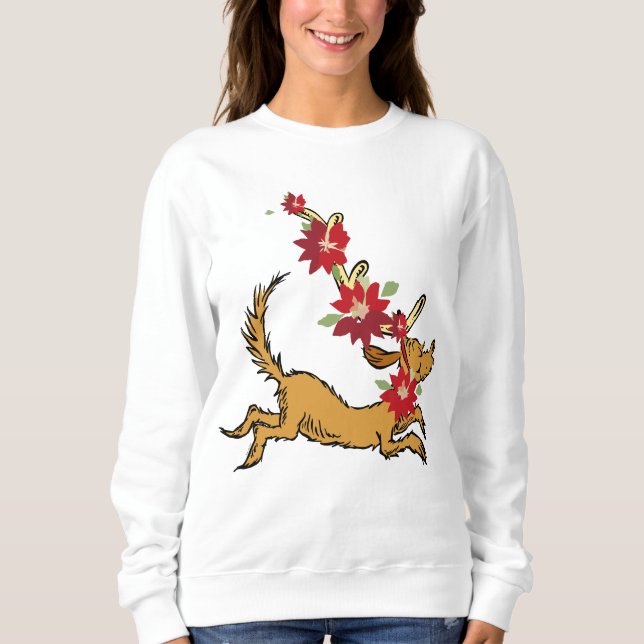 Schnürsenkel | Max Christmas Pointsettia Sweatshirt (Vorderseite)
