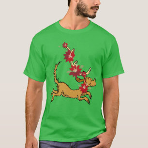 Schnürsenkel Max Christmas Pointsettia T-Shirt