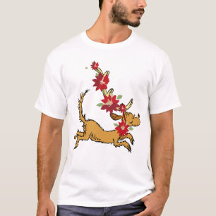 Schnürsenkel Max Christmas Pointsettia T-Shirt