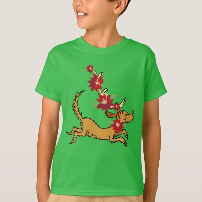 Schnürsenkel | Max Christmas Pointsettia T-Shirt (Vorderseite)